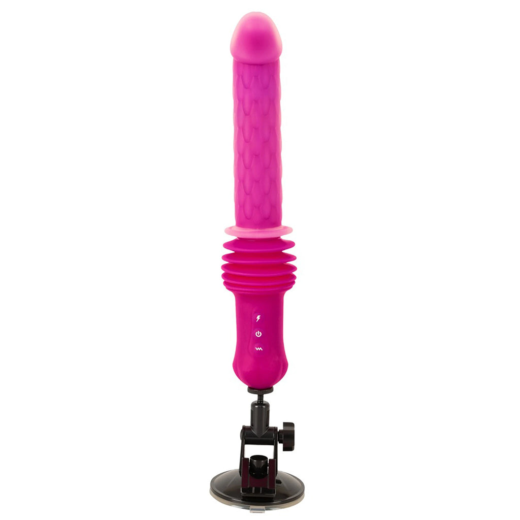 Vibrador de Vaivém de Silicone com Aquecimento, Ventosa e Comando
